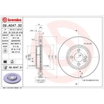 Brembo Prime Line UV Coated Vented Brake Disc (09.A047.31) Fits: Mini