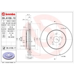 Brembo Prime Line UV Coated Vented Brake Disc (09.A109.11)