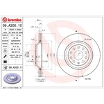 Brembo Prime Line UV Coated Vented Brake Disc (09.A200.11)