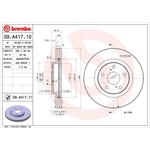 Brembo Prime Line UV Coated Vented Brake Disc (09.A417.11)