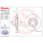 Brembo Prime Line UV Coated Vented Brake Disc (09.A721.11)