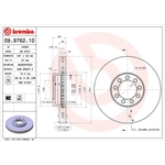 Brembo Prime Line Vented Brake Disc (09.9762.10) Fits: Iveco