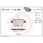 BREMBO Brake Pad Set (P24063) Rear Axle