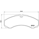 BREMBO Brake Pad Set (PA6017) Front or Rear Axle