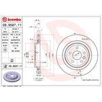 Brembo Prime Line UV Coated Vented Brake Disc (09.9587.11) Fits: Volvo Rear Axle