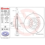 Brembo Prime Line UV Coated Vented Brake Disc (09.9365.11)