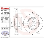 Brembo Prime Line UV Coated Vented Brake Disc (09.A031.11) Fits: Jeep