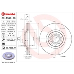 Brembo Prime Line UV Coated Vented Brake Disc (09.A598.11)