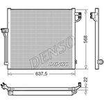 Denso Air Con Condenser (DCN17058) Fits: Mercedes