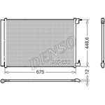 Denso Air Con Condenser (DCN17060) Fits: Mercedes