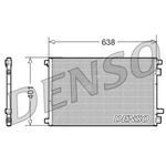 DENSO Air Conditioning Condenser - DCN23012 - A/C Car / Van / Engine Parts