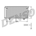DENSO Air Conditioning Condenser - DCN36001 - A/C Car / Van / Engine Parts