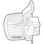 DENSO Interior Cabin Blower - DEA01211 - Heater Fan - Genuine DENSO OE Fan