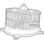 Denso Interior Blower Motor - Heater Fan (DEA17005) Fits: Mercedes
