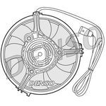 DENSO Radiator Fan - DER02001 - Engine Cooling - Genuine OE Replacement Part