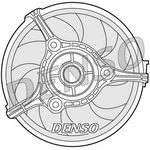DENSO Radiator Fan - DER02002 - Engine Cooling - Genuine OE Replacement Part