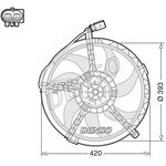 Denso Radiator Fan (DER05010)