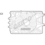 Denso Radiator Fan (DER09069) Fits: Fiat