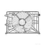 DENSO Radiator Fan / Engine Cooling - DER09073