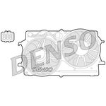 DENSO Radiator Fan - DER10007 - Engine Cooling - Genuine OE Replacement Part