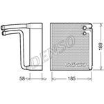 DENSO Air Conditioning Evaporator Core - DEV09025 - Genuine OE Replacement Part