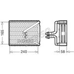 DENSO Air Conditioning Evaporator Core - DEV09080 - Genuine OE Replacement Part
