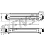 Denso Charge Air Cooler (DIT09108) Fits: Fiat