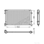 Denso Engine Cooling Radiator (DRM02014)