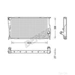 Denso Engine Cooling Radiator (DRM05003) Fits: BMW