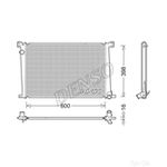 Denso Engine Cooling Radiator (DRM05007) Fits: BMW