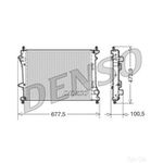 DENSO Radiator - DRM09037 - Engine Cooling Part - Genuine DENSO OE Part