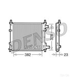 DENSO Radiator - DRM10060 - Engine Cooling Part - Genuine DENSO OE Part