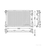 Denso Engine Cooling Radiator (DRM17049) Fits: Mercedes