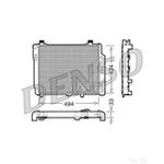 DENSO Radiator - DRM17075 - Engine Cooling Part - Genuine DENSO OE Part