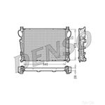 DENSO Radiator - DRM17093 - Engine Cooling Part - Genuine DENSO OE Part
