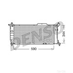 DENSO Radiator - DRM20013 - Engine Cooling Part - Genuine DENSO OE Part