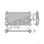 Denso Engine Cooling Radiator (DRM20078) Fits: Opel