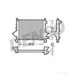 DENSO Radiator - DRM23081 - Engine Cooling Part - Genuine DENSO OE Part
