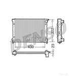 DENSO Radiator - DRM32004 - Engine Cooling Part - Genuine DENSO OE Part