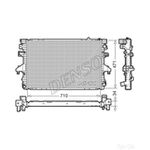 Denso Engine Cooling Radiator (DRM32040) Fits: VW