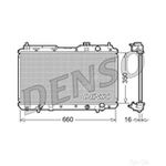 Denso Engine Cooling Radiator (DRM40010) Fits: Honda