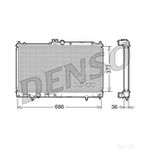 Denso Engine Cooling Radiator (DRM45022) Fits: Mitsubishi