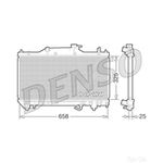 Denso Engine Cooling Radiator (DRM50067) Fits: Toyota