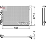 Denso Air Con Condenser (DCN41018) Fits: Hyundai