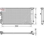 Denso Air Con Condenser (DCN41019) Fits: Hyundai