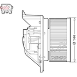 Denso Cabin Blower Fan (DEA05005) Fits: BMW