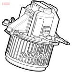 Denso Cabin Blower Heater Fan DEA07024 - Fits Peugeot / Citroen