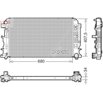 Denso Engine Cooling Radiator (DRM17117) Fits: Mercedes