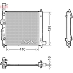Denso Engine Cooling Radiator (DRM43015) Fits: Kia