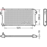 Denso Engine Cooling Radiator (DRM46077) Fits: Mitsubishi